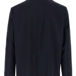 Giacca-camicia in lana blu navy Barena - uomo 