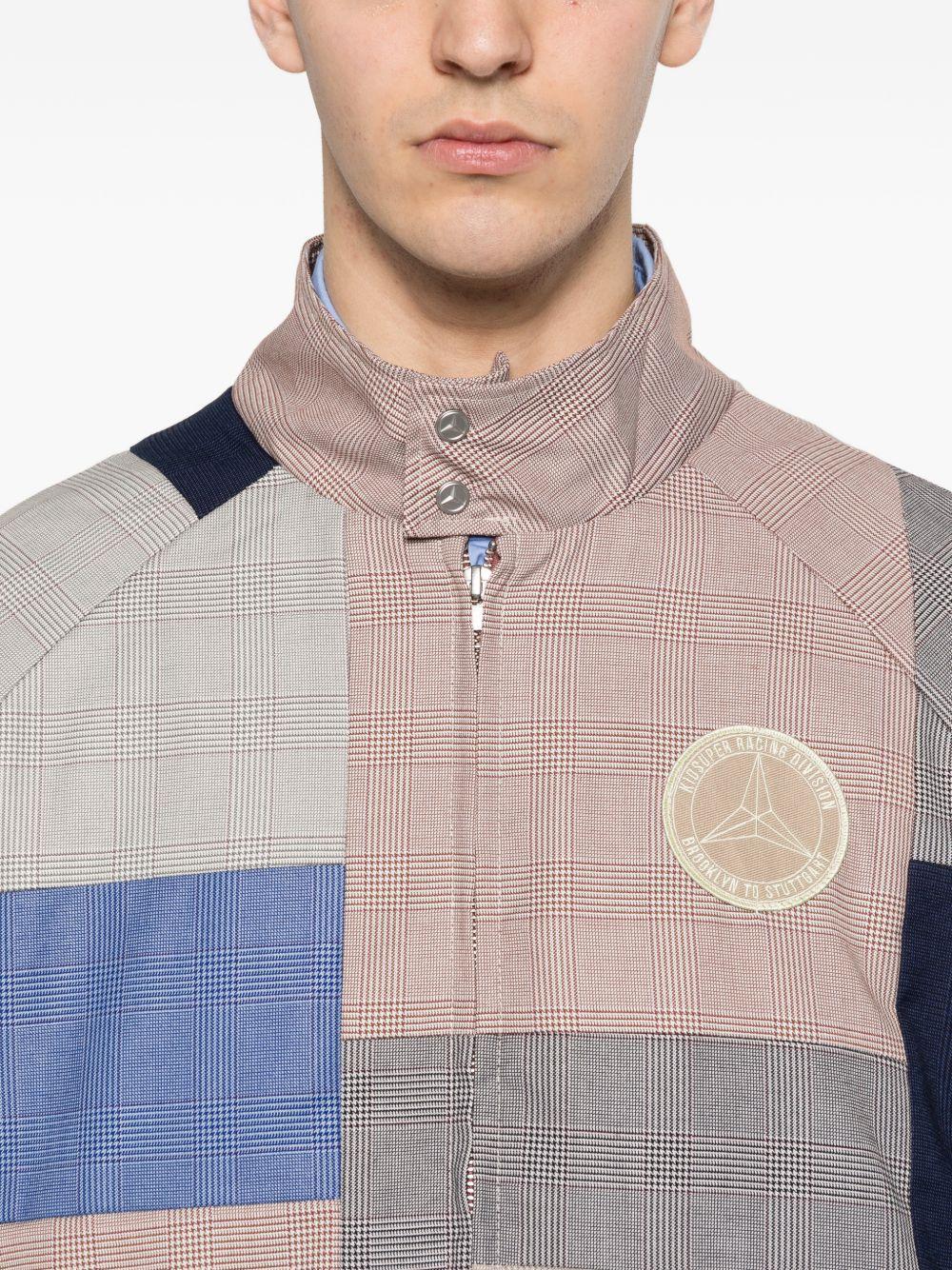 Giacca patchwork con zip multicolore Kidsuper x mercedes benz - uomo 
