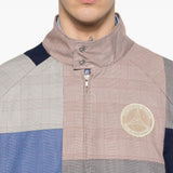 Giacca patchwork con zip multicolore Kidsuper x mercedes benz - uomo 