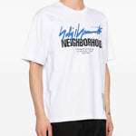 T-shirt a maniche corte in bainco Yohji yamamoto - uomo 