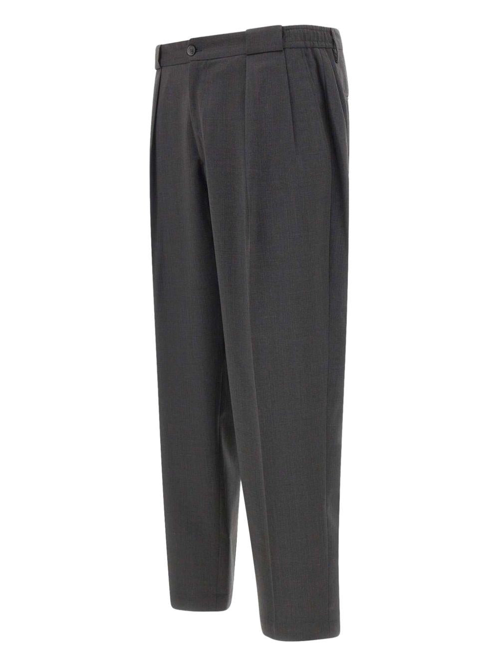 Pantaloni sartoriali in lana con pieghe doppie in grigio Briglia 1949 - uomo 