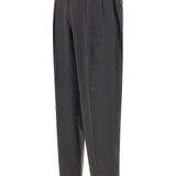 Pantaloni sartoriali in lana con pieghe doppie in grigio Briglia 1949 - uomo 