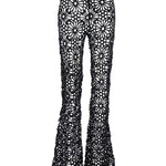 Pantaloni all'uncinetto in nero Norma Kamali - donna 