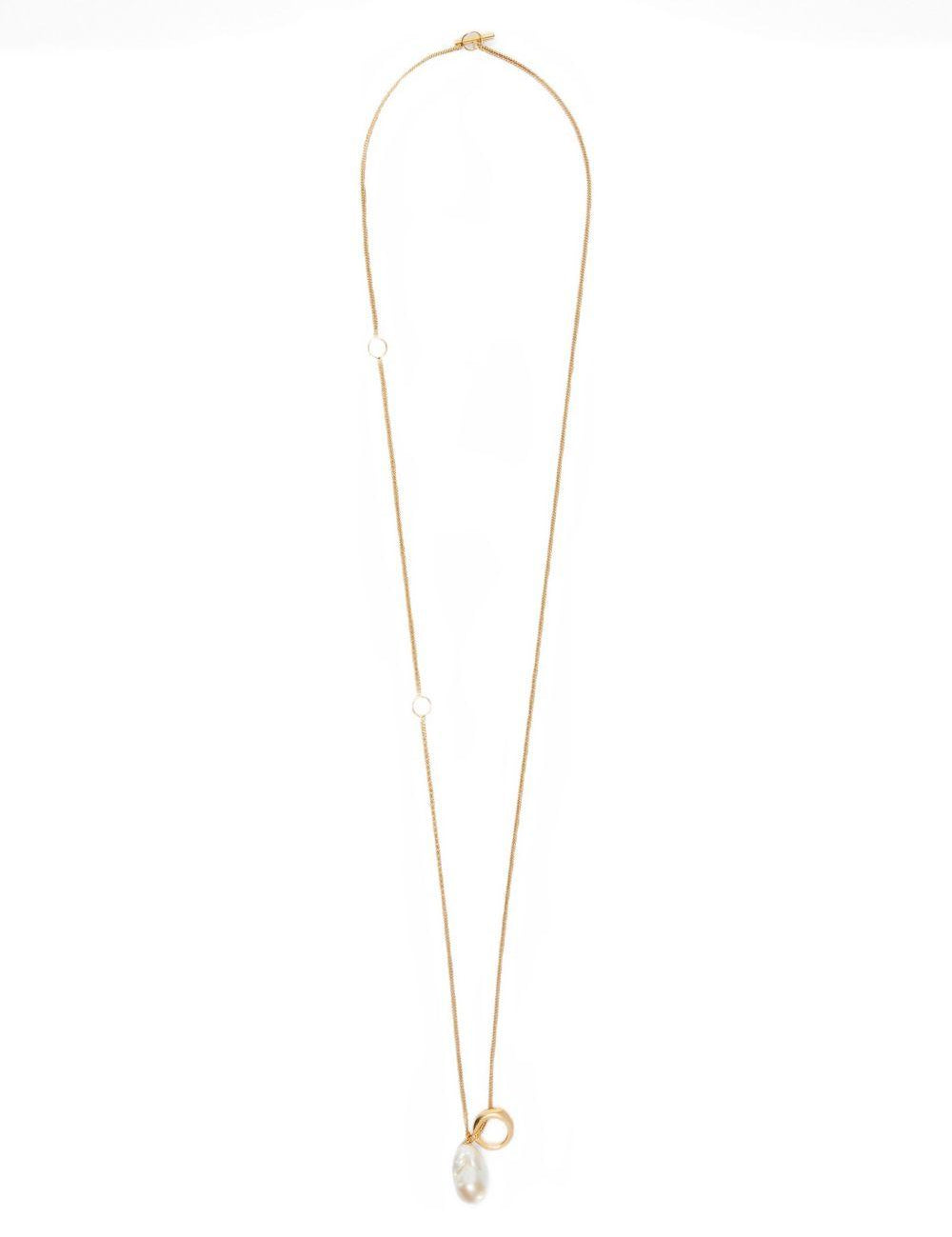 Collana con ciondolo in oro Jil sander - donna 