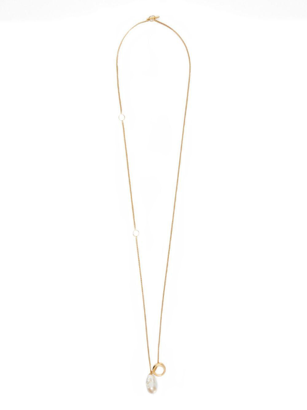 Collana con ciondolo in oro Jil sander - donna 