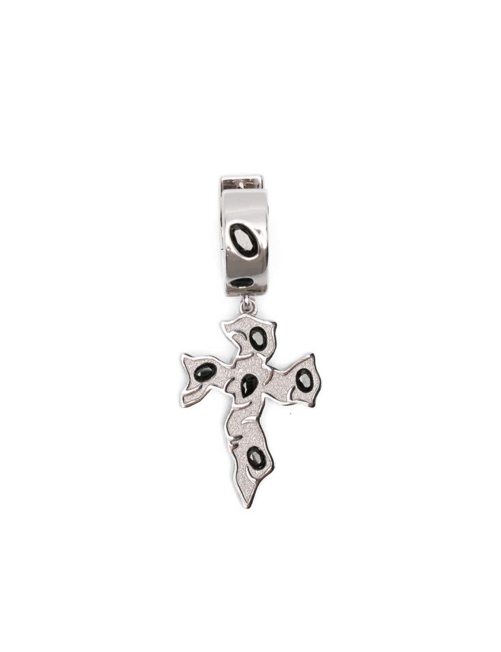 Orecchini Tipsy Cross in argento Darkai - unisex 