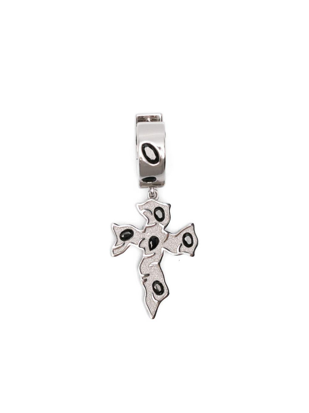 Orecchini Tipsy Cross in argento Darkai - unisex 