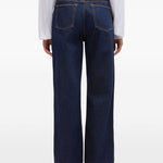 Jenas a gamba dritta in blu Ganni - donna 