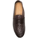 Mocassini intrecciata in marrone Henderson baracco - uomo 