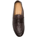 Mocassini intrecciata in marrone Henderson baracco - uomo 