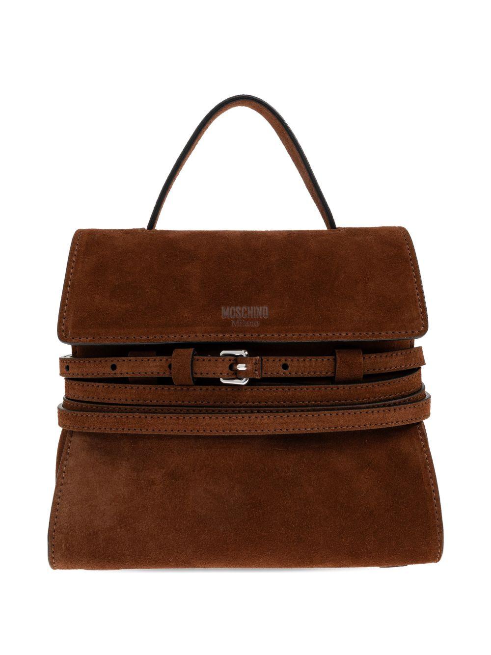 Borsa a mano piccola Tie Me in marrone Moschino - donna 