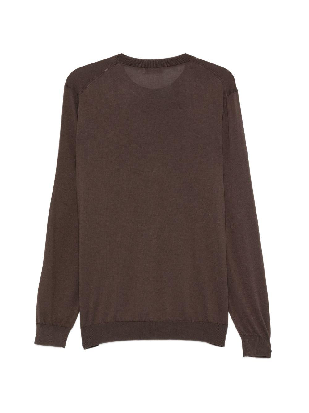 Maglione a girocollo in marrone Kangra - uomo 