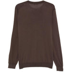 Maglione a girocollo in marrone Kangra - uomo 