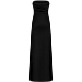 Abito lungo senza spalline in nero Amen - donna 