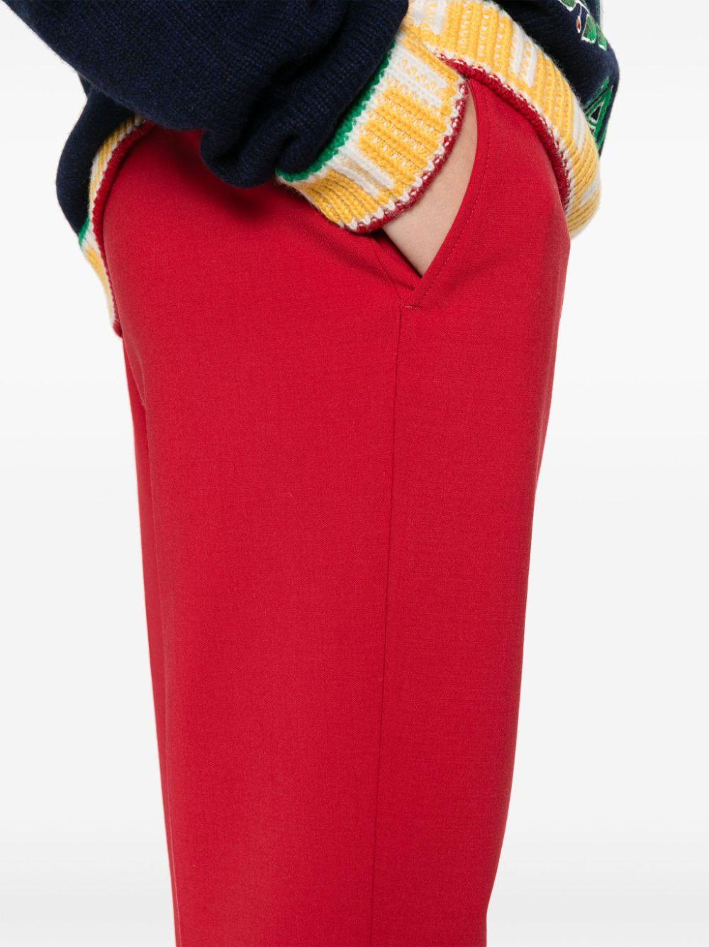 Pantaloni slim sartoriali in rosso Casablanca - donna 