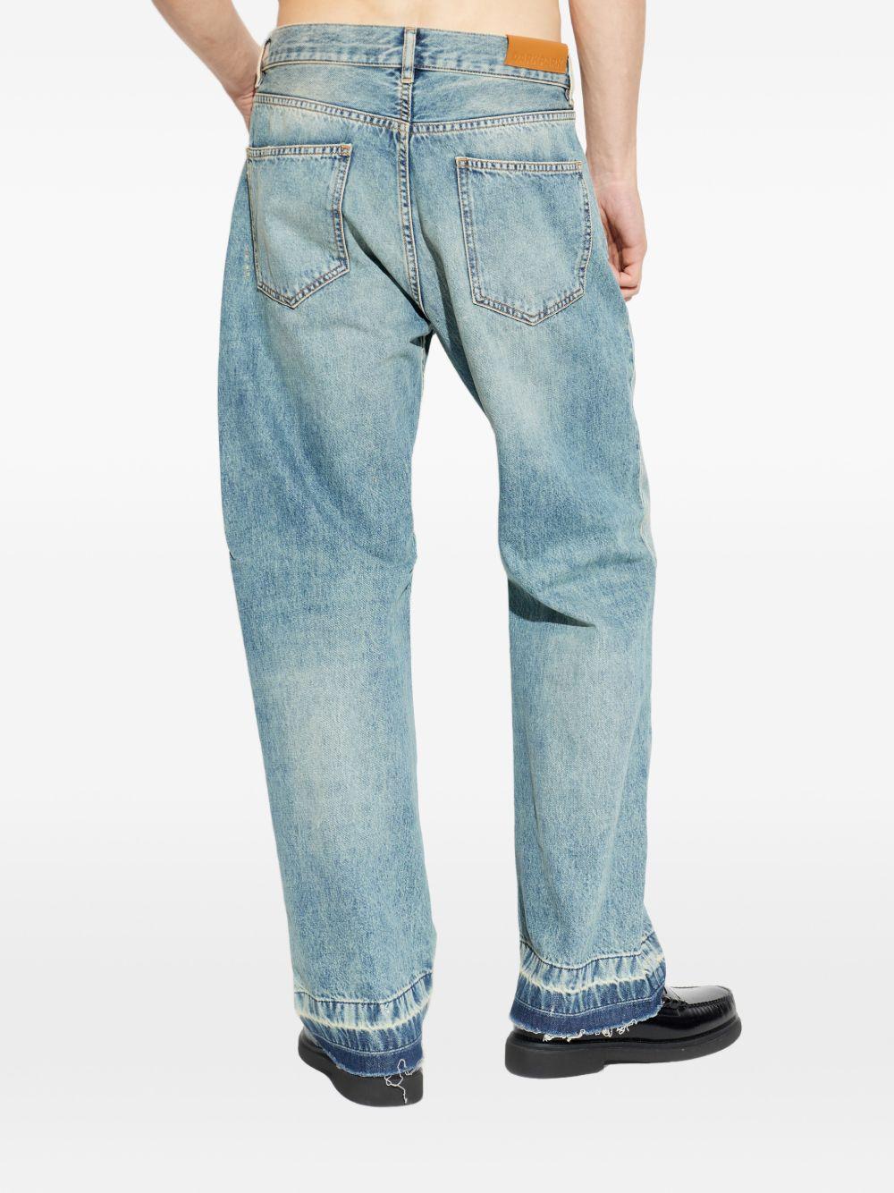 Jeans con bottoni sfilacciati in blu Darkpark - uomo 