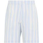 Shorts a righe le short calecon  in bianco e blu Jacquemus - uomo 