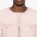 Giacca con paillettes in rosa 