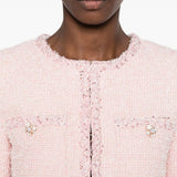 Giacca con paillettes in rosa 