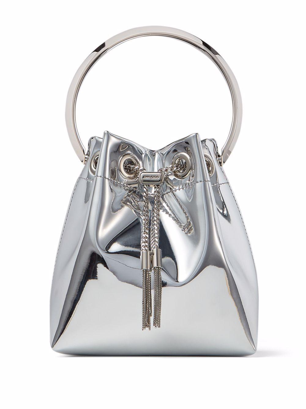 Borsa a secchiello Bon Bon in argento 