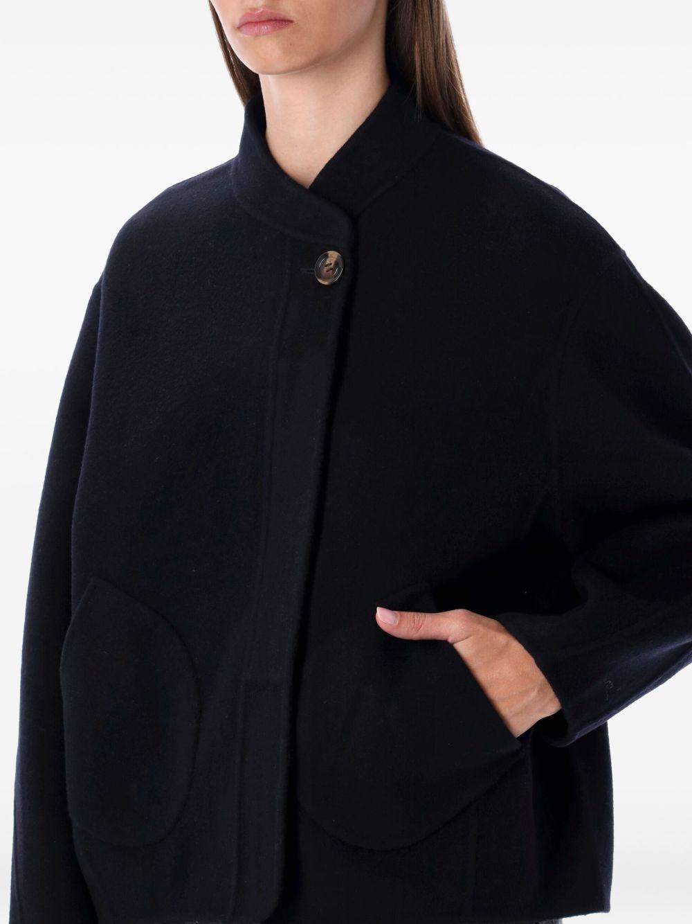 Giacca Windsor  in lana blu navy 