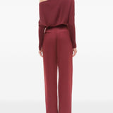 Pantaloni palazzo in borgogna Simkhai - donna 