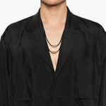 Cappotto con tasche in nero Yohji yamamoto - uomo 