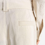 Pantaloni sartoriali dritti in avorio Lemaire - uomo 