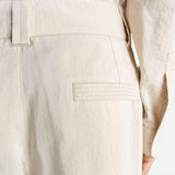 Pantaloni sartoriali dritti in avorio Lemaire - uomo 