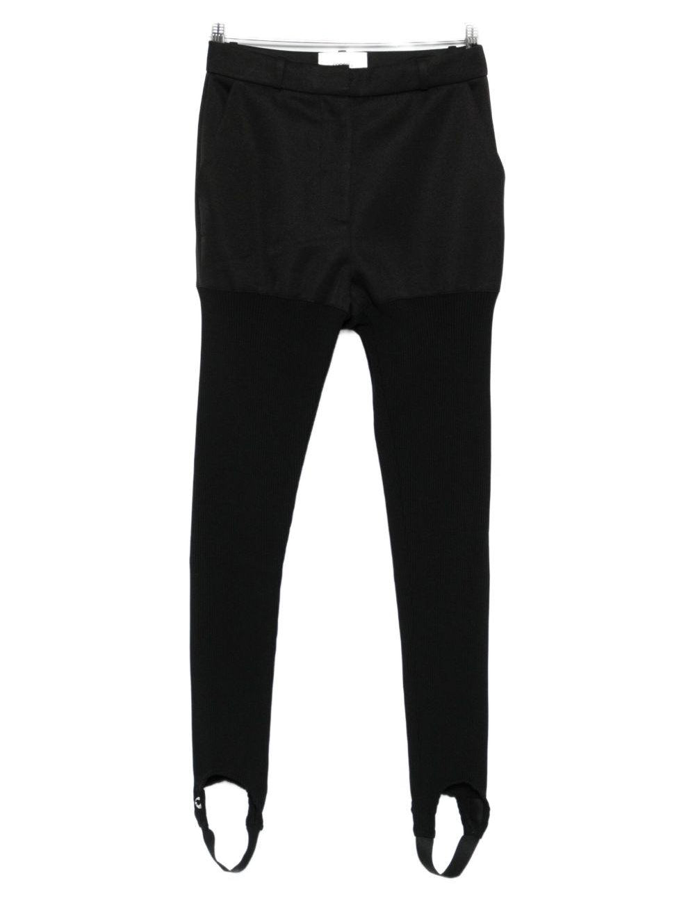 Leggings con staffe in nero Coperni - donna 
