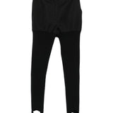Leggings con staffe in nero Coperni - donna 