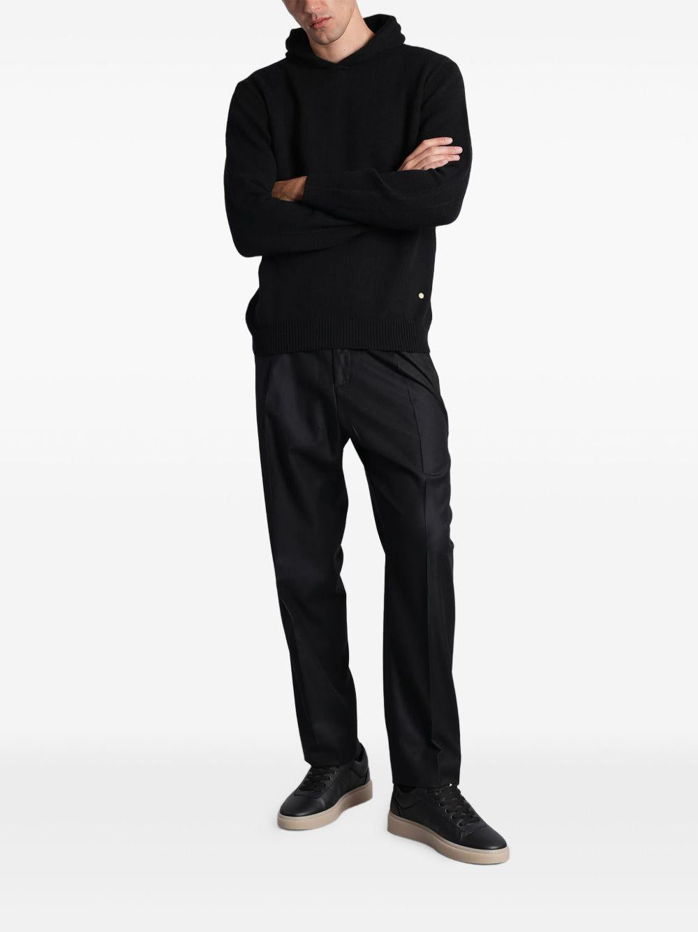 Pantaloni a gamba dritta albert in nero Grayed - uomo 