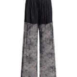 Pantaloni in pizzo in nero Alberta ferretti - donna 