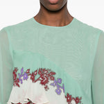 Abito a fiori con ruches multicolor La Double J - donna 