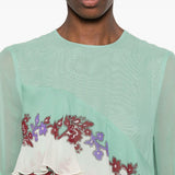 Abito a fiori con ruches multicolor La Double J - donna 