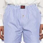 Shorts a righe in blu Willy chavarria - uomo 