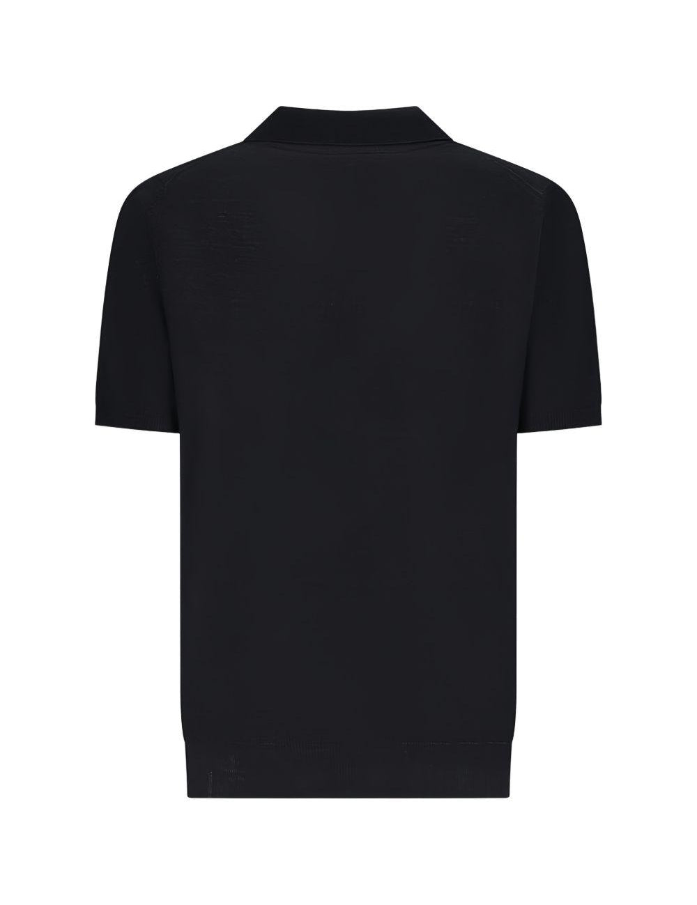 Polo a maniche corte  in nero Lardini - uomo 