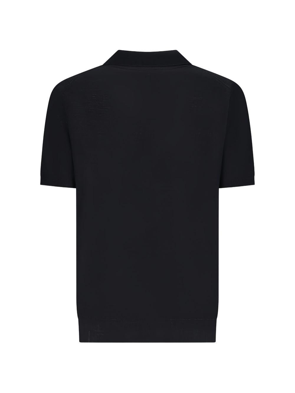 Polo a maniche corte  in nero Lardini - uomo 