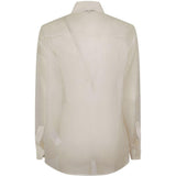 Camicia Alessandra con applicazione di foglia in bianco Antonelli - donna 