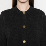 Cardigan con bottoni dorati in grigio Toteme - donna 