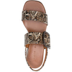 Sandali con stampa serpente e fibbia in marrone Chie mihara - donna 