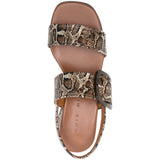 Sandali con stampa serpente e fibbia in marrone Chie mihara - donna 