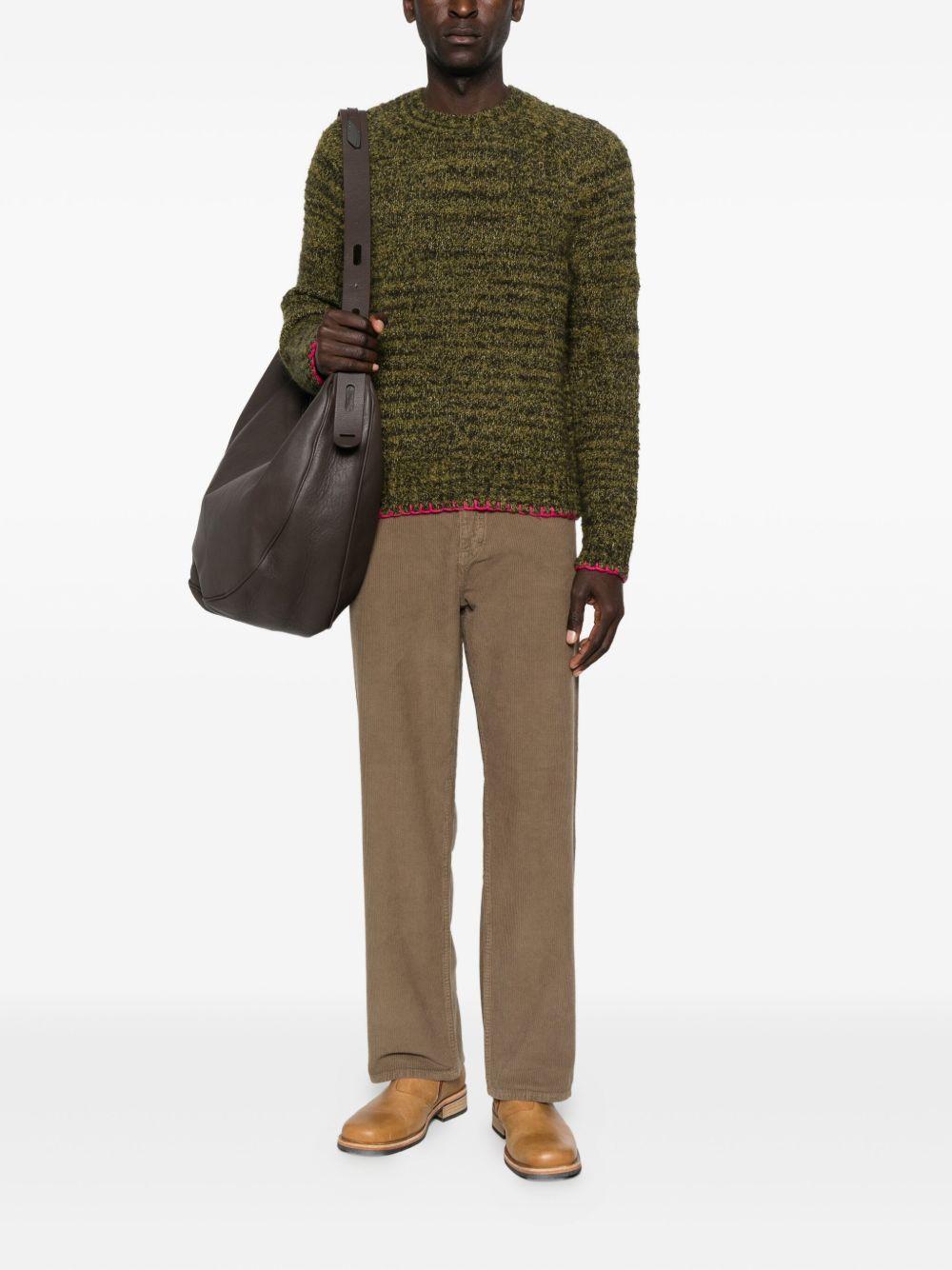 Maglione a girocollo frederik in verde Sunflower - uomo 