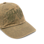 Cappello da baseball con logo ricamato in verdeThe attico - donna 
