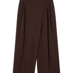 Pantaloni a pois in marrone Ganni - donna 