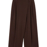 Pantaloni a pois in marrone Ganni - donna 