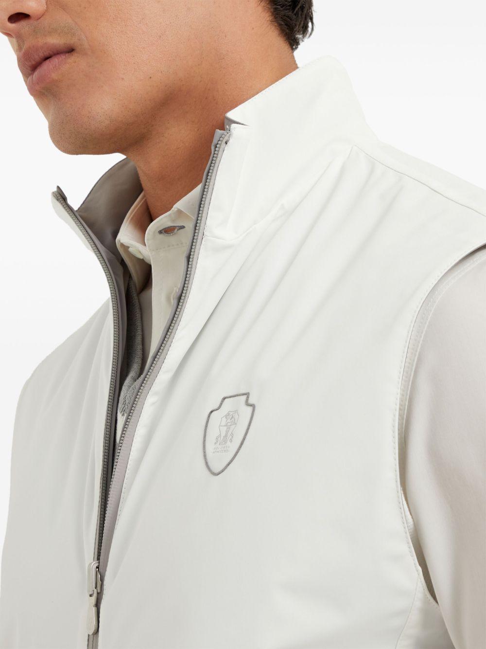 Gilet reversibile in biancoBrunello cucinelli - uomo 
