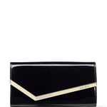 Clutch emmie con finitura lucida in nero Jimmy Choo - donna 
