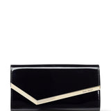 Clutch emmie con finitura lucida in nero Jimmy Choo - donna 