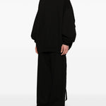 Felpa hun in nero Rick owens drkshdw - uomo 